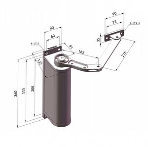 Ouvre-porte automatique étanche pour <span class=keywords><strong>portail</strong></span> extérieur, opérateurs de portes battantes pour garage - Product Image 2