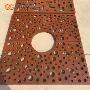 Grille de piscine en acier Corten unique et durable, anti-corrosion, pour aménagements de jardin, parcs, appartements, villas et allées de bureaux - Product Image 5