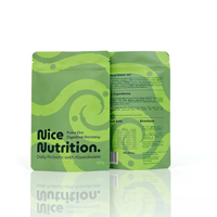 Sachets Doypack en LDPE Kraft de qualité alimentaire, surface mate, avec fermeture éclair, imprimés numériquement, personnalisables avec logo, MOQ 1000 pièces, pour emballage