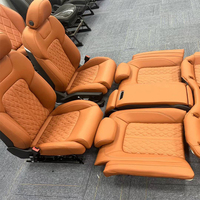 Pour Audi A6 A4 A3 Q5 Q7 A7 Q3, housse de siège de voiture personnalisée, remplacement OEM, revêtement de siège en cuir de qualité supérieure, ensemble complet 5 places, compatible avec les airbags