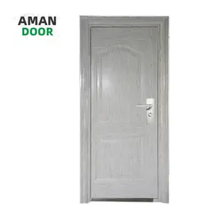 AMAN DOOR Sicherheits-Stahltür Eingang Äußere Metall-Türen mit weißem Korn