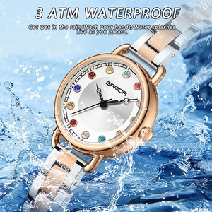 Reloj de Cuarzo Sanda 1130 para Mujer, Diseño Exclusivo y Elegante, Mini Reloj de Pulsera con Piedra de Nacimiento, Resistente al Agua, a la Moda - Product Image 6