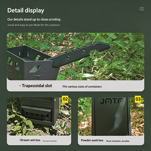 <span class=keywords><strong>Estufa</strong></span> <span class=keywords><strong>Rocket</strong></span> de Picnic de Nuevo Estilo, Portátil para Exteriores, de Leña, para 1-2 Personas, de una Pieza, para Campismo en la Naturaleza - Product Image 3