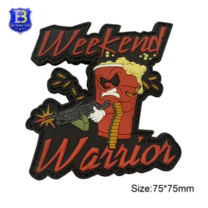 Tactical Style PVC Soft Label Fashion Garment Rubber Patch With Custom Logo For Personalized Style