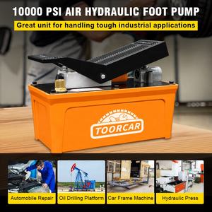 SAMFD 70mpa Foot <span class=keywords><strong>Padel</strong></span> <span class=keywords><strong>Pompe</strong></span> hydraulique à air avec tuyau d'huile de 1,18 pouces et coupier rapide pour banc de voiture Machine de cadre de réparation de carrosserie automatique - Product Image 3