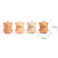 Baume à lèvres en forme d'ours de dessin animé hydratant non gras couleur de mode Portable cadeau d'hydratation quotidien pour le soin des lèvres