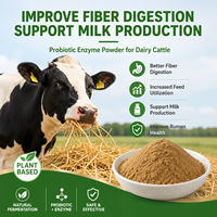 Probiotiques composés pour ruminants, système enzymatique complet, stabilisent le pH du rumen, améliorent la teneur en matières grasses du lait, en poudre, durée de conservation de 18 mois