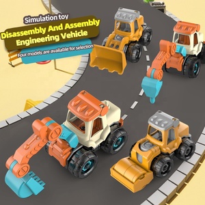 Mini Vehículo de Ingeniería de Simulación, el Niño Comenzó a Ensamblar y Desmontar el Coche de Juguete con Tornillos, Coche de Ingeniería Desmontable para Niños - Product Image 2