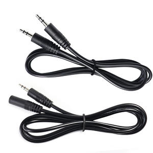 Câble <span class=keywords><strong>audio</strong></span> stéréo de 1m 3.5mm avec gaine en PVC Extension <span class=keywords><strong>audio</strong></span> auxiliaire à quatre sections mâle à mâle et mâle à femelle <span class=keywords><strong>pour</strong></span> <span class=keywords><strong>casque</strong></span> d'écoute - Product Image 1