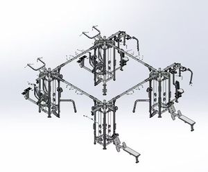 2025 Chất Lượng Cao Thương Mại Phòng Tập Thể Dục Tập Thể Dục Trọng Lượng Nâng Đa-Rừng 16 Trạm Pin Nạp Máy Cho Nam Giới Tập Thể Dục - Product Image 2