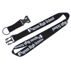 Custom Promotional Polyester Lanyard with Buckle and Breakaway Safety Feature