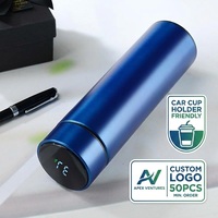 Thermos intelligent à double paroi en acier inoxydable 304, écologique, sans BPA, avec mesure de température LED, 500 ml