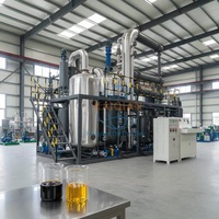 Équipement de raffinage d'huiles usagées et de lubrifiants robuste, capacité 5000-10000 litres/jour, certifié CE