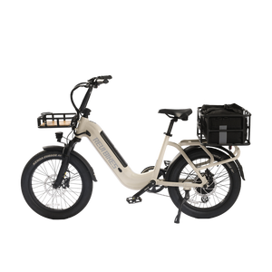 Bicicleta Eléctrica Urbana de 52V 750W, Llanta Gruesa de 20 Pulgadas, Cuadro de Aluminio, 7 Velocidades, Pantalla LCD, para Entregas y Desplazamientos - Product Image 1