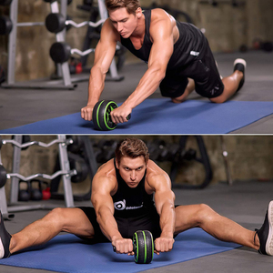 Tiger Fitness <span class=keywords><strong>Ball</strong></span> Bearings <span class=keywords><strong>Ab</strong></span> Bánh Xe Lăn Với Đầu Gối Pad Tập Bụng - Product Image 5