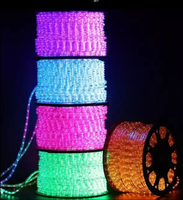 Светодиодная лента RGB белого цвета, 220В, 2 провода, 36 светодиодов/м, IP44, водонепроницаемая, рулон 100м, ландшафтное освещение с настраиваемыми цветами