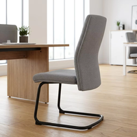 Chaise de bureau exécutive au design moderne avec pieds fixes et accoudoirs 3DPU réglables pour bureau à domicile, immeuble de bureaux – Mobilier confortable