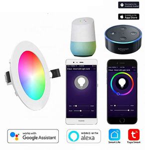 Hiện đại lõm gắn 10W 12W <span class=keywords><strong>RGB</strong></span> <span class=keywords><strong>Wifi</strong></span> điện thoại tuya App ZigBee thông minh Downlight Bảng điều chỉnh ánh sáng - Product Image 3