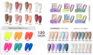 <span class=keywords><strong>Canni</strong></span> ชุดสีเจล120สีชุดแผนภูมิสีเล็บกลิตเตอร์แมวสีเจลทาเล็บฟลูออเรสเซนต์สำหรับร้านเสริมสวย - Product Image 5