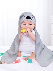 Poncho de Baño de Koala de Dibujos Animados, Toalla con Capucha para Bebés de Algodón Puro con Revestimiento Térmico, Técnica de Tejido para Uso en el Baño - Product Image 2