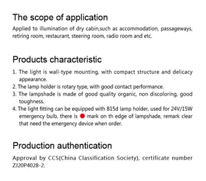 Lontu JBY20-1 20W 110V 220V LED giữ đèn IP65 Marine huỳnh quang góc ánh sáng 4100K trung tính trắng cho thuyền - Product Image 4