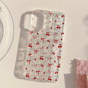Long Lanh Điện Thoại Di Động Trường Hợp Đối Với <span class=keywords><strong>iPhone</strong></span> 16 15 14 13 Cộng Với Pro Max <span class=keywords><strong>Bling</strong></span> Epoxy Nữ Tính Bow Thiết Kế Chống Sốc Điện Thoại Trường Hợp - Product Image 3