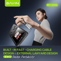 BAVIN Nuevo Producto PC1200S Consola de Juegos Integrada, Banco de Energía Inalámbrico de 15W para Teléfono Celular