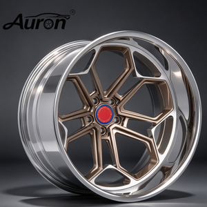 Nouvelles Jantes en Alliage d'Aluminium Auron Polies Multi-Rayons Deux Pièces Moulées pour Voiture de Tourisme – Amélioration et Remplacement – Vente en Gros - Product Image 1
