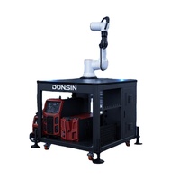 Robot Las Kolaboratif Low Spatter, Lengan Robotik Cobot 6 Axis untuk Pengelasan Pipa, Baja Tahan Karat & Aluminium