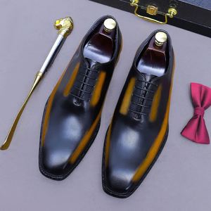 Zapatos Formales de Moda para Hombre, Zapatos de Vestir de Cuero Genuino de Lujo para Boda, Zapatos de Fiesta para Hombre al por Mayor - Product Image 6