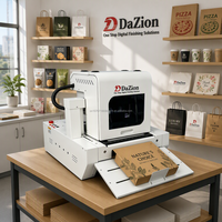 Mesin Cetak Digital Inkjet Single Pass DZ 400 2026 Baru dengan Printhead HP A4 untuk Tas Kertas, Tas Non Woven, Kotak Pizza, dan Serbet
