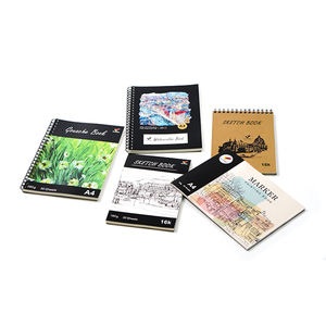 EVER BRIGHT A3 A4 A5 60 feuilles de carnet de croquis en spirale à couverture rigide pour l'école personnalisée 160gsm carnets de croquis en papier kraft épais - Product Image 6