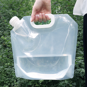 Sac à eau pliable en plastique transparent sans BPA de 5 L et 10 L pour le stockage d'eau potable - Product Image 1