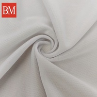 Tissu jersey œil-de-perdrix 100 % polyester 75D tricoté à séchage rapide, couleur délavée, vente en gros, pour vêtements de pêche pour filles