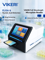 Lecteur de microplaques à longueur d'onde complète VIKERI 96/384 puits, lecteur d'absorption ELISA pour tests de laboratoire