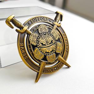 Jetons de défi personnalisés en métal – Technique de moulage, finition plaquée or, cordon inclus pour événements sportifs - Product Image 2