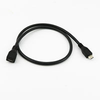 Lecteur de cartes personnalisé Micro V8 USB mâle à femelle type coudé charge rapide chargeur de données câble d'extension 10FT 2M 5M cctv