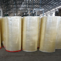 Enorme bobine bopp ruban adhésif à base d'eau colle étiquetage gros bopp jumbo rouleau auto haute adhérence pour boîte emballage