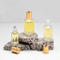 Huile essentielle en verre transparent de faible quantité minimale de commande de 3ml sur la bouteille avec la boule de Pp pour l'échantillon de sérums cosmétiques