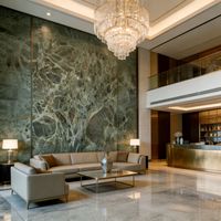 Marbre naturel directement de la carrière, grande dalle, pierre de luxe, finition polie, sur mesure pour mur d'accentuation, plan de travail de cuisine, décoration de villa