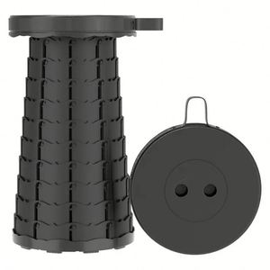 Tabouret pliant portable en plastique robuste, compact, universel, durable, haute pression, professionnel, pour le camping, avec cu - Product Image 3