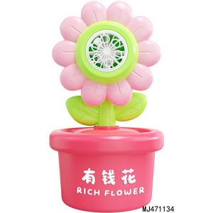 Nuovo Design Giocattolo Estivo: Macchina per <span class=keywords><strong>Bolle</strong></span> Elettrica a Forma di Girasole <span class=keywords><strong>in</strong></span> Vaso con Luce Colorata e Pistola Spara <span class=keywords><strong>Bolle</strong></span> - Product Image 1