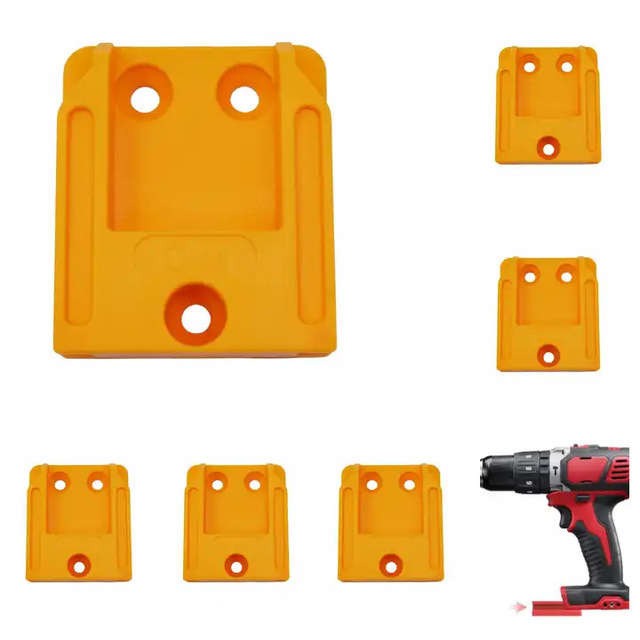 Adjustable Wall-Mounted Tool Adapter for Milwaukee 18V Power Tools and Batteries