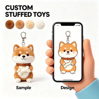 Porte-clés en peluche personnalisé avec logo, écureuil en forme de gland marron clair, animal en peluche, pendentif de sac à dos, cadeau, jouet en peluche doux et moelleux en forme d'écureuil