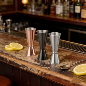 Jigger in Acciaio Inossidabile Resistente con Marcatura Interna, Strumento di Misurazione per Barman, per <span class=keywords><strong>Bar</strong></span> e Ristoranti - Product Image 4