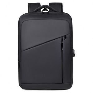 Waterpoof Pu Laptop Anti Theft USB Mochilla Large Capacity Business School Shockproof 15.6 Laptop Computer Bag <b>Backpack</b> - Product Image 2