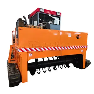 Self propelled Crawler Compost Turner Machine for fermentation