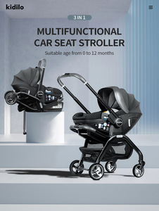 <span class=keywords><strong>Poussette</strong></span> pour bébé certifiée EN18888 Kidilo S366, poussettes 3 en 1 avec siège auto pliable pour nouveau-né, chariot de poche, <span class=keywords><strong>poussette</strong></span> pour enfants - Product Image 6