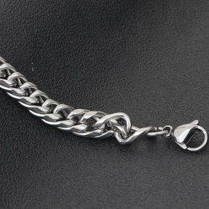 Pulsera de Cadena Cubana de 8MM en Acero Inoxidable, Estilo Punk Rap para Hombre - Product Image 4