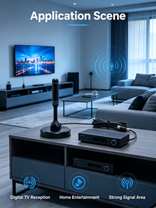 Antena <span class=keywords><strong>de</strong></span> TV Digital HDTV para Interiores, Antena <span class=keywords><strong>de</strong></span> TV <span class=keywords><strong>de</strong></span> Alta Definición con Base <span class=keywords><strong>de</strong></span> Succión para Recepción <span class=keywords><strong>de</strong></span> <span class=keywords><strong>Televisión</strong></span> Digital DVB-T DVB-T2 - Product Image 4